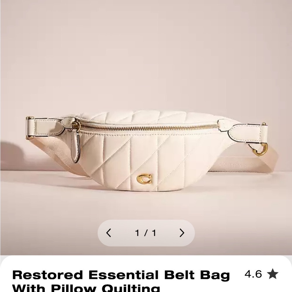 Coach Retail - Restored Essential Belt Bag With Pillow Quilting